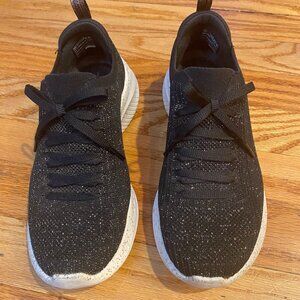 Skechers Air Cooled Memory Foam Black & Gold Slip-Ins Sneakers Women's Size 5.5